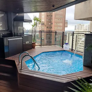  Apartamento Morumbi, Pub, Com Hidromassagem, Piscina Aquecida Privativa, Lareira, Que Voce Precisa Descansar, Trabalhar Ou Realizar Aquela Comemoracao! Com Total Conforto E Privacidade! O Nota 10 De Sp!